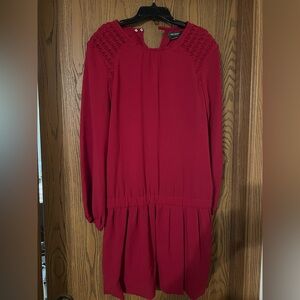 Isabel Marant Vibrant Red Long Sleeve Dress sz 40